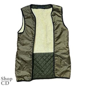 Zara Quilted Olive Vest